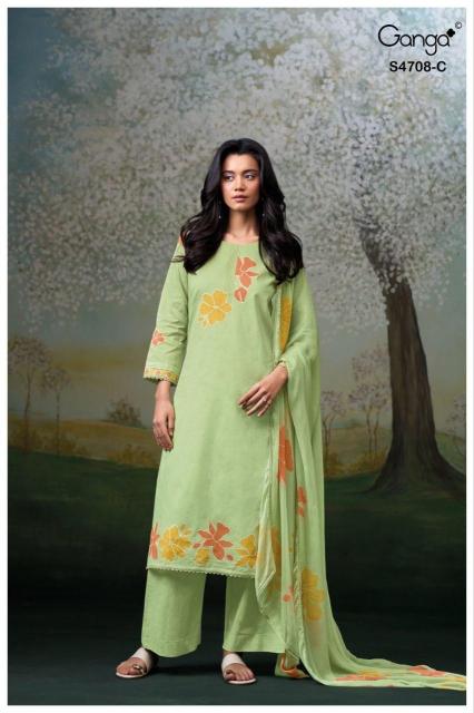 Ganga hridanshi 4708 dress materials wholesale dealers in bangalore
